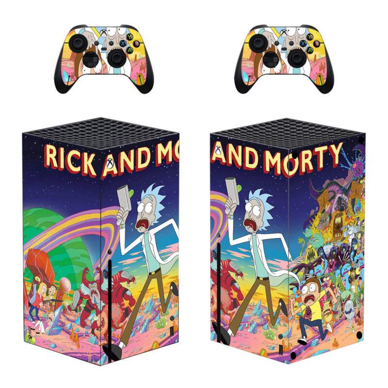 Rick And Morty Design 1 Xbox Series X Skin Sticker Decal