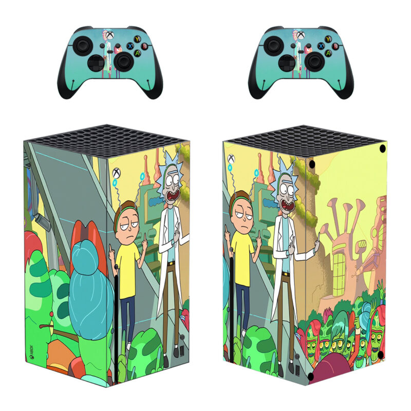 Rick And Morty Design 2 Xbox Series X Skin Sticker Decal