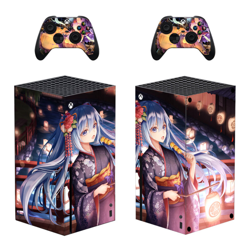 Hatsune Miku Skin Sticker For Xbox Series X And Controllers