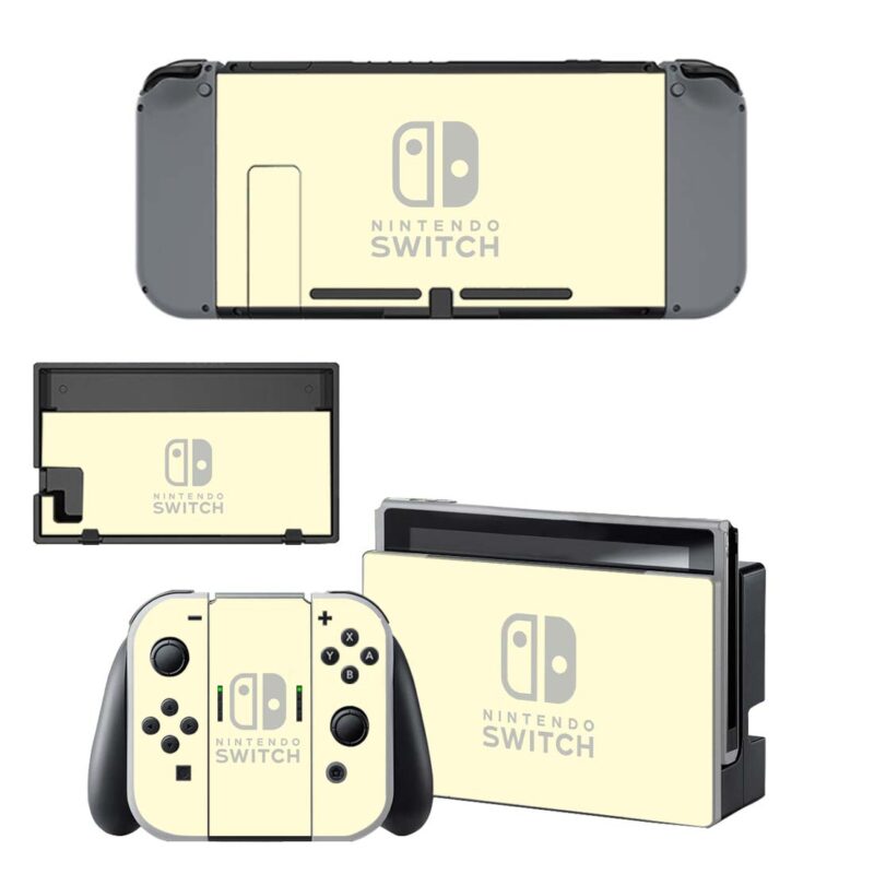 Pure White color Skin Sticker For Nintendo Switch