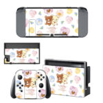 Korilakkuma Chairoikoguma Skin Sticker For Nintendo Switch