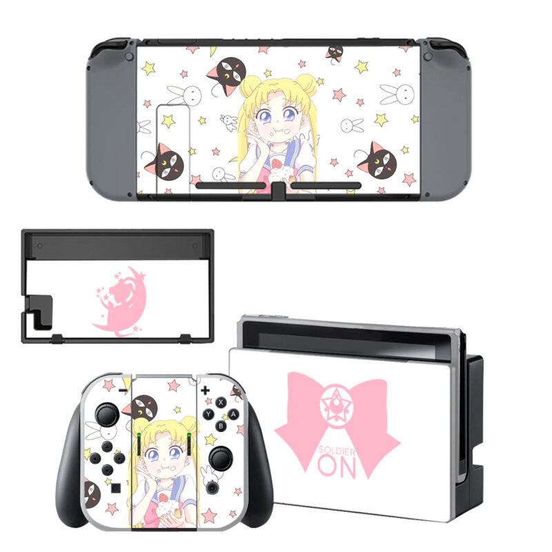 Sailor Moon Skin Sticker For Nintendo Switch Design 1