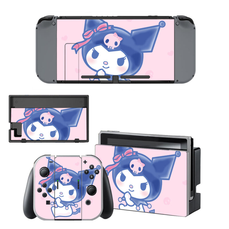 Cute Kuromi Skin Sticker For Nintendo Switch