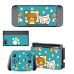 Rilakkuma Skin Sticker For Nintendo Switch Design 1