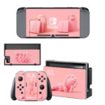 Pink Kaws Skin Sticker For Nintendo Switch