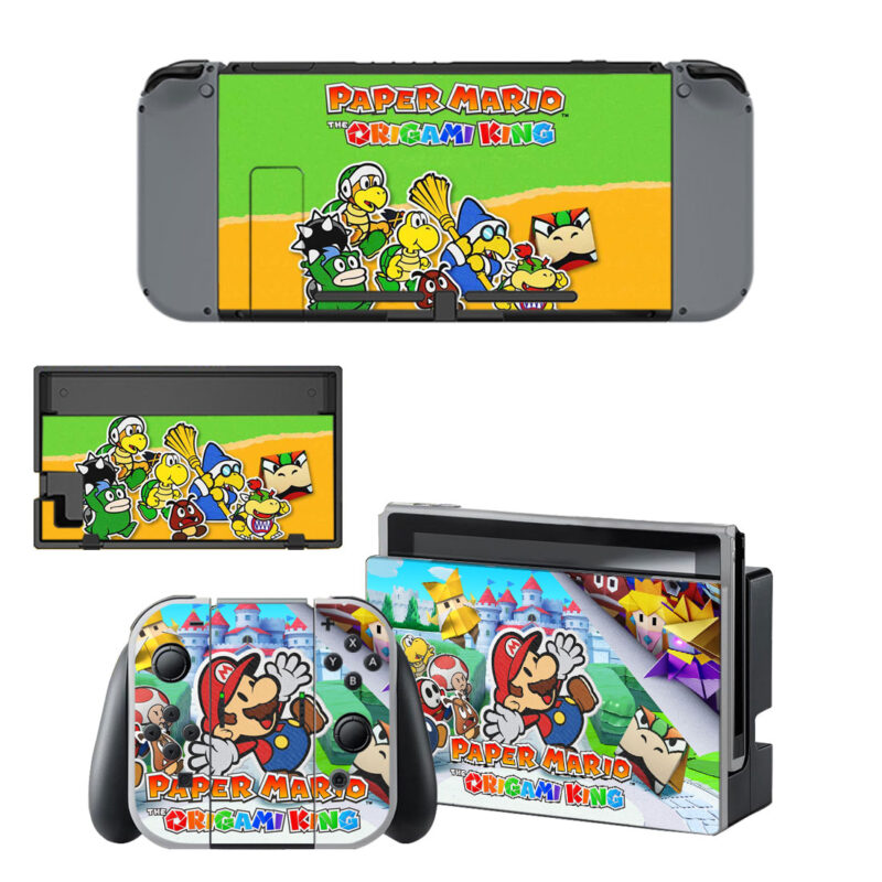 Paper Mario Origami King Nintendo Switch Skin Sticker Decal Design 1