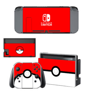 Red Color Skin Sticker For Nintendo Switch