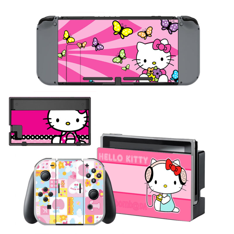 Hello Kitty Nintendo Switch Skin Sticker Decal