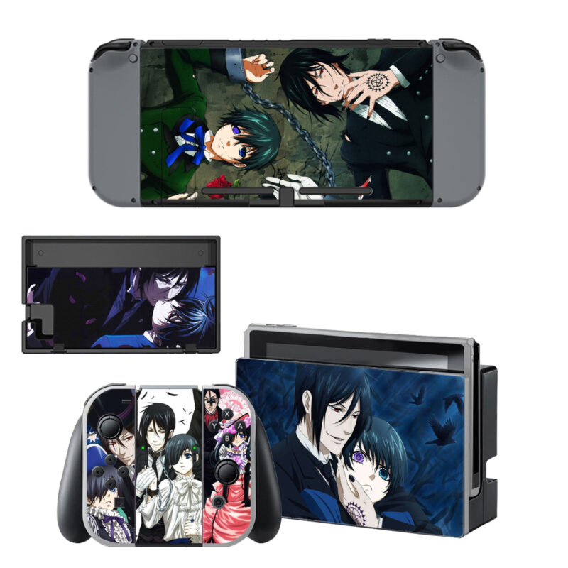 Black Butler Skin Sticker For Nintendo Switch