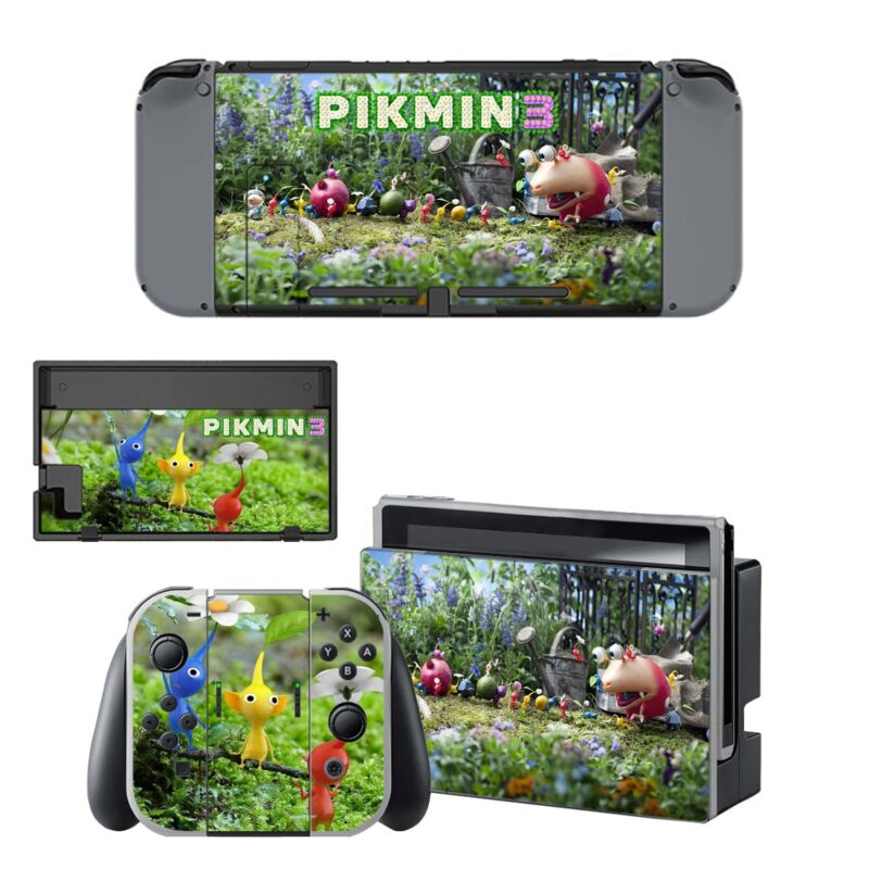 Pikmin III Skin Sticker For Nintendo Switch