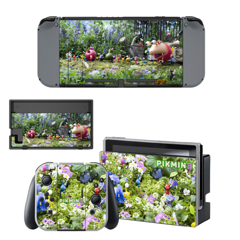 Pikmin III Skin Sticker For Nintendo Switch Design 2