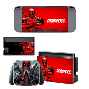 Dead Pool Skin Sticker For Nintendo Switch Design 4