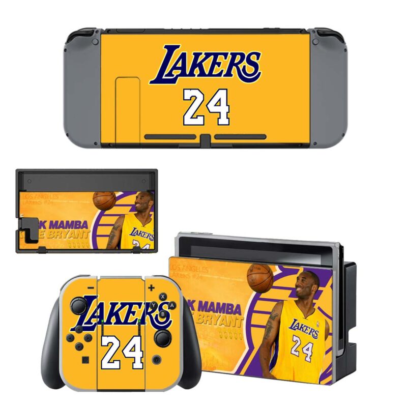 Los Angeles Lakers Skin Sticker For Nintendo Switch Design 1