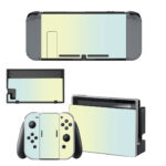 White With Blue Nintendo Switch Skin Sticker Decal