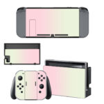 White With Pink Nintendo Switch Skin Sticker Decal