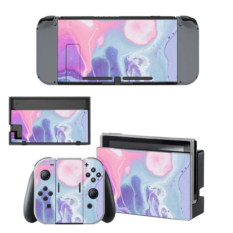 Liquid Paint Textured Nintendo Switch Skin Sticker Decal