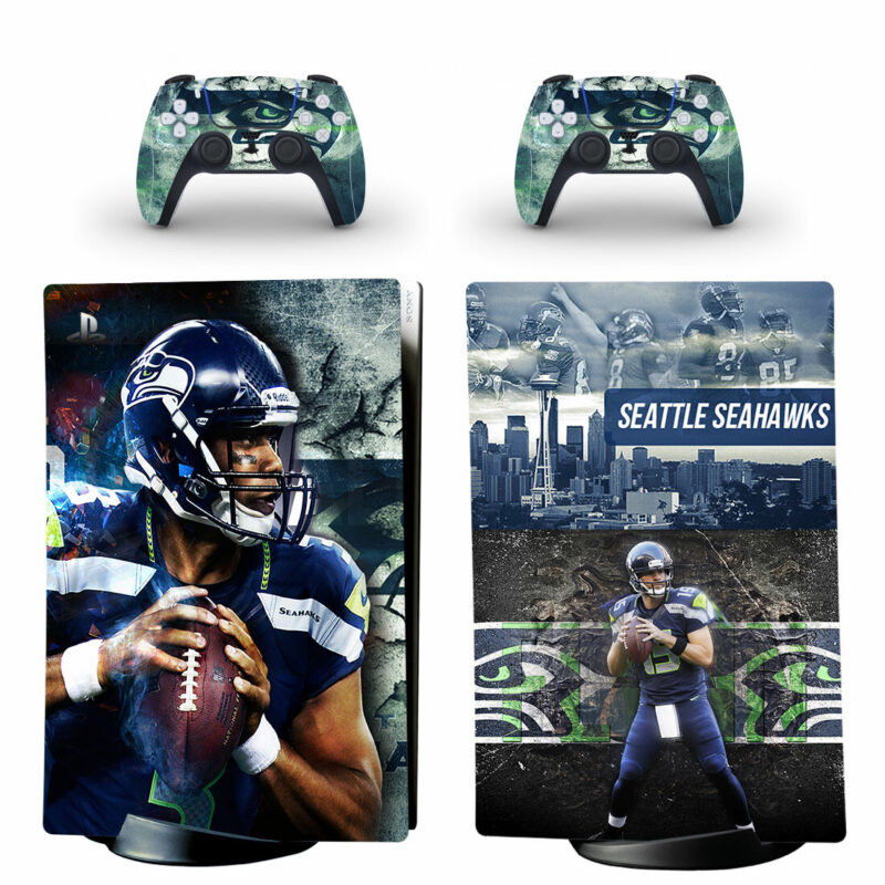 Seattle Seahawks Skin Sticker For PS5 Skin And Controllers