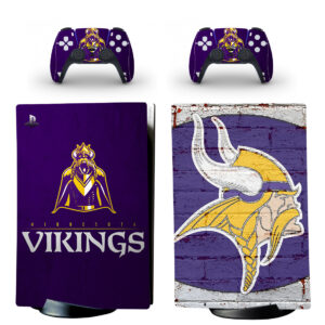 Minnesota Vikings Skin Sticker For PS5 Skin And Controllers