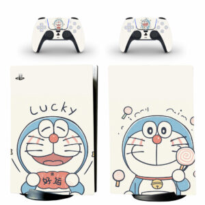 Doraemon Skin Sticker For PS5 Skin And Controllers