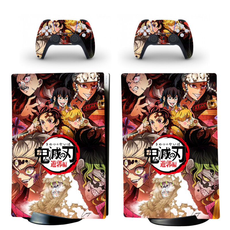 Demon Slayer Season 2 Skin Sticker For PS5 Skin And Controllers