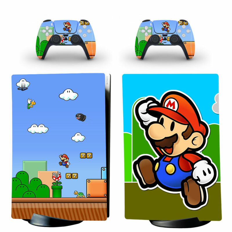 Super Mario Skin Sticker For PS5 Skin And Controllers