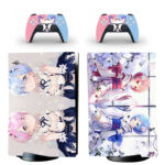 Re Zero Ram And Rem Skin Sticker For PS5 Skin And Controllers