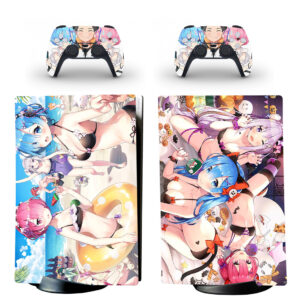 Re Zero Skin Sticker For PS5 Skin And Controllers