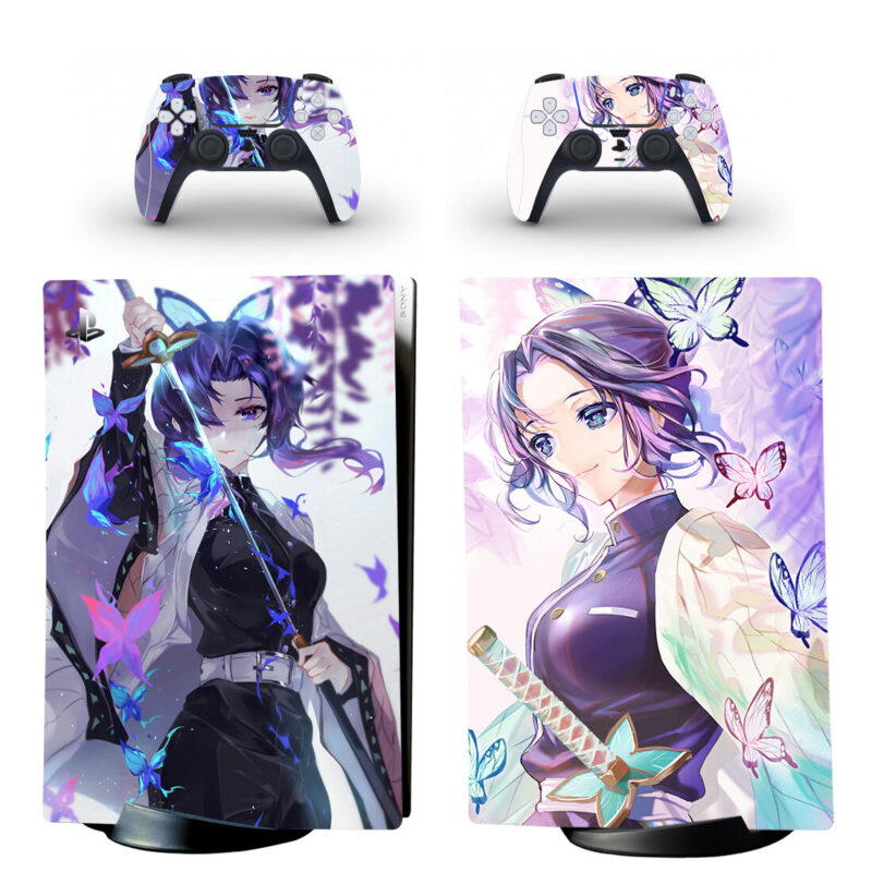 Demon Slayer Shinobu Skin Sticker For PS5 Skin And Controllers