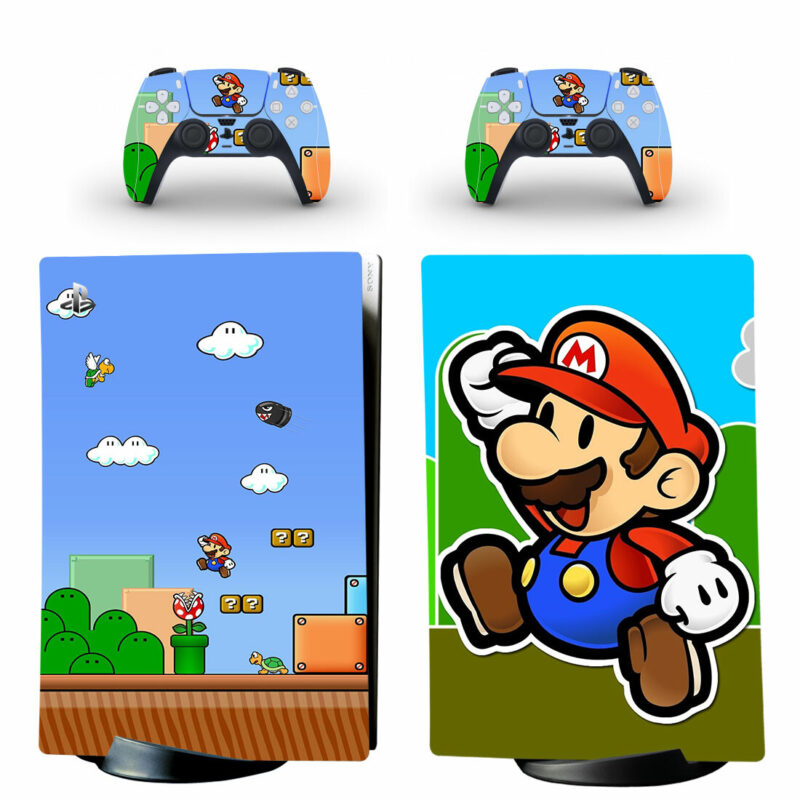 Super Mario Skin Sticker Decal For PlayStation 5