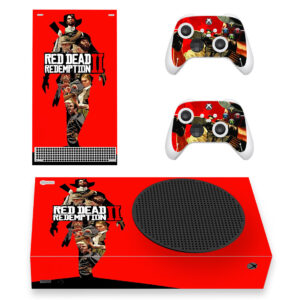 Red Dead Redemption II Skin Sticker For Xbox Series S And Two Controllers