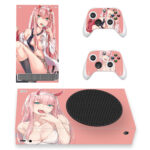 Zero Two Anime Skin Sticker Cover For Xbox Series S And Controllers