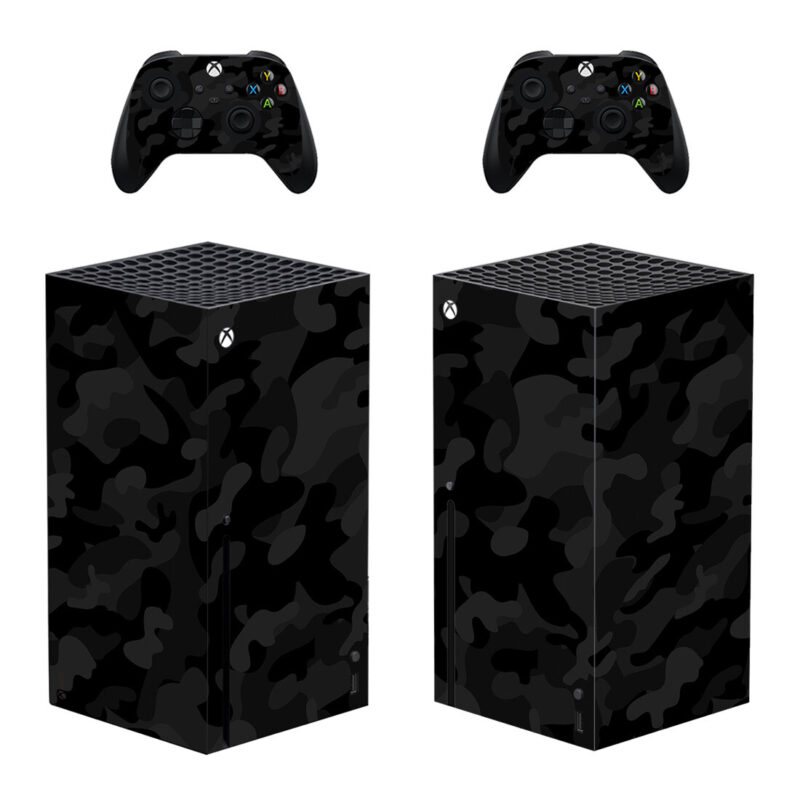 Night Black Skin Sticker Decal Cover for Xbox Series X