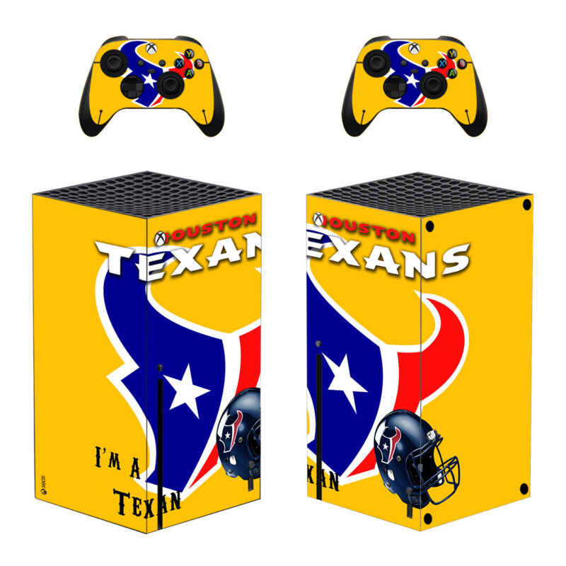 Ouston Texans Skin Sticker For Xbox Series X And Controllers