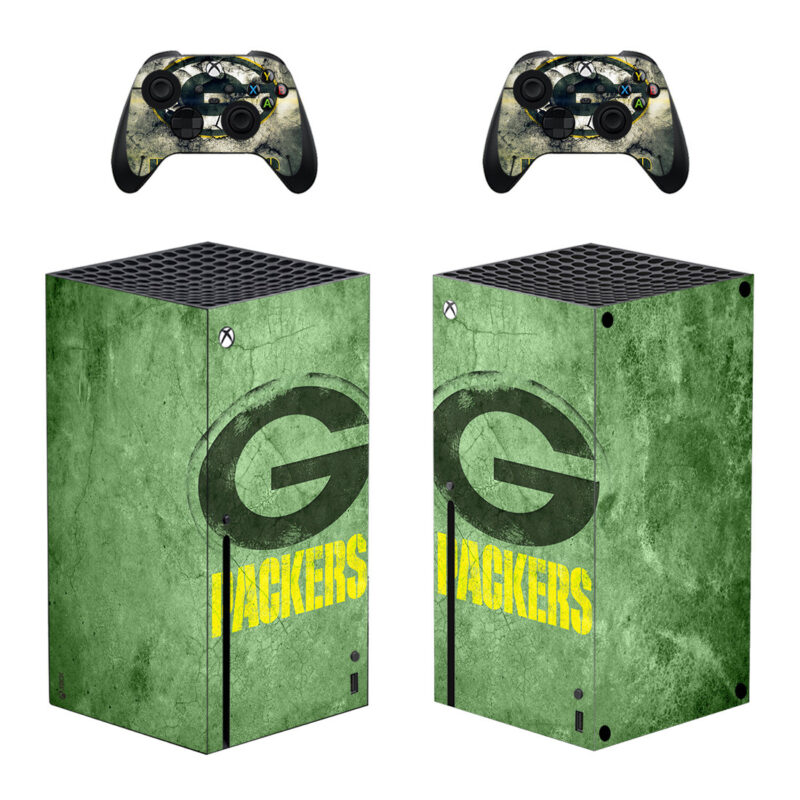 Green Bay Packers Skin Sticker Decal Cover for Xbox Series X