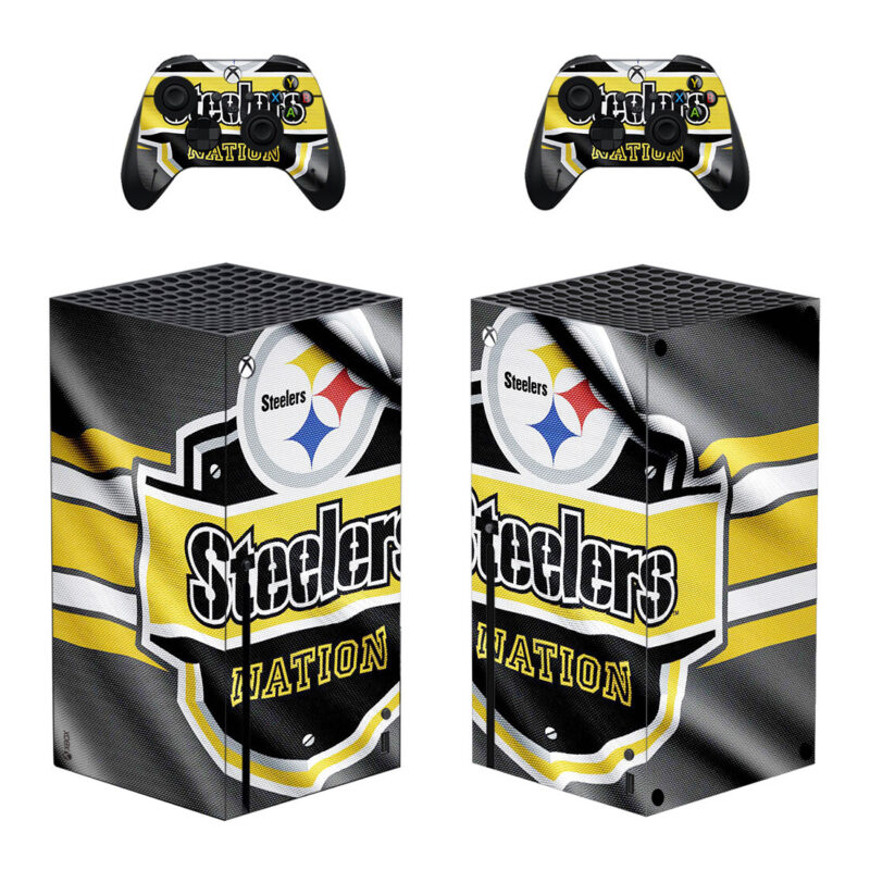 Steelers Skin Sticker Decal for Xbox Series X