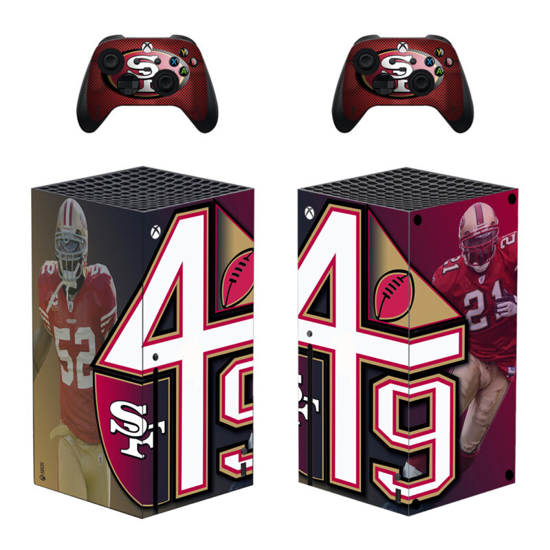 San Francisco 49 Skin Sticker Decal for Xbox Series X