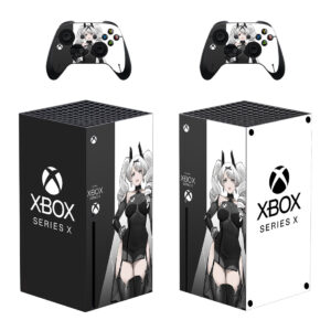 Xbox-Chan Black and White Skin Sticker Decal for Xbox Series X