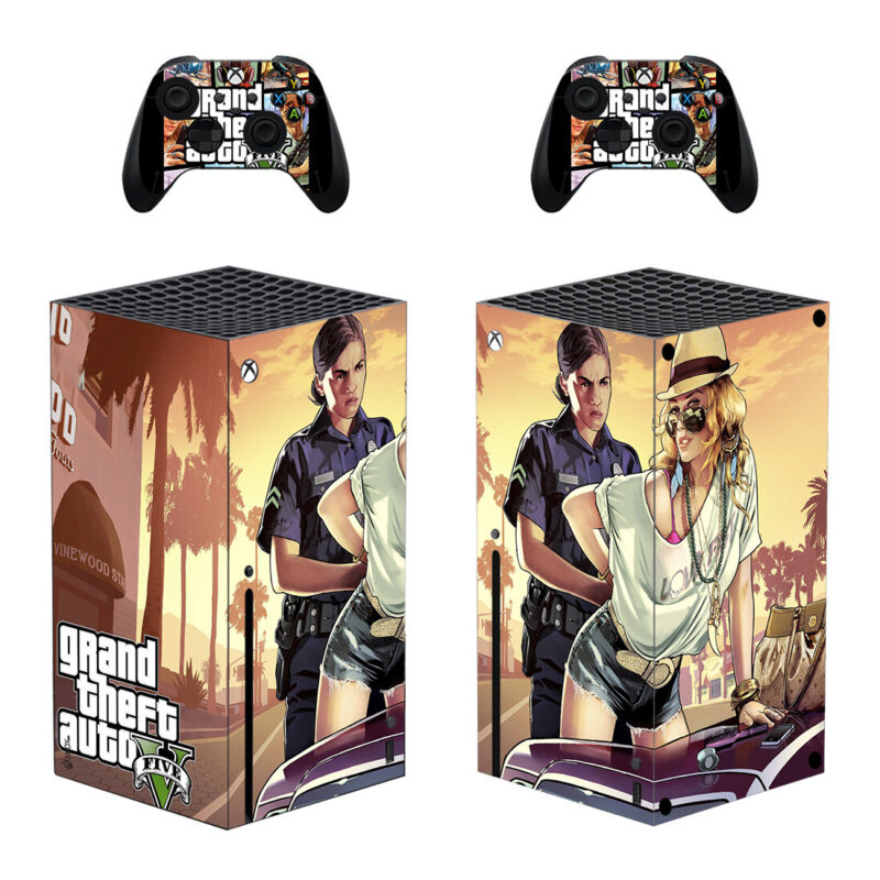 Grand Theft Auto V Skin Sticker Decal Cover for Xbox Series X