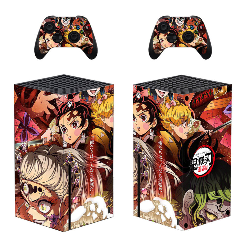 Demon Slayer Skin Sticker For Xbox Series X And Two Controllers