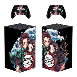 Demon Slayer Skin Sticker For Xbox Series X And Controllers Design 1