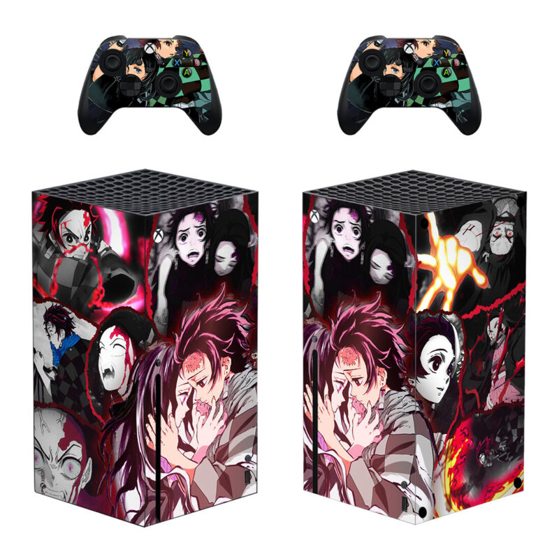 Demon Slayer Skin Sticker Decal Cover for Xbox Series X Design 2