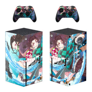 Demon Slayer Skin Sticker For Xbox Series X And Controllers Design 2