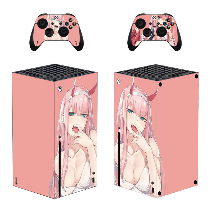 Zero Two Anime Skin Sticker Decal Cover for Xbox Series X