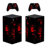 Blood Fingerprint Skin Sticker Decal Cover for Xbox Series X