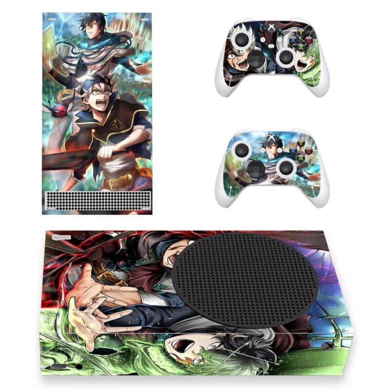 Black Clover Skin Sticker Cover For Xbox Series S And Controllers