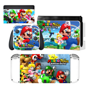 Mario Rabbids Skin Sticker For Nintendo Switch OLED Design 1