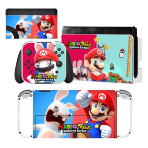 Mario Rabbids Nintendo Switch OLED Skin Sticker Decal Design 2