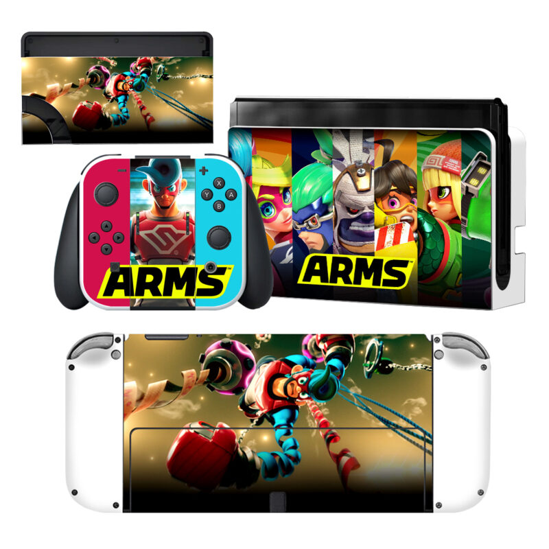 Arms Skin Sticker For Nintendo Switch OLED Design 1