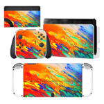 Colorful Paint Shades Trippy Nintendo Switch OLED Skin Sticker Decal