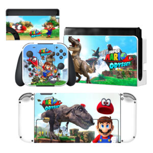 Super Mario Odyssey Skin Sticker For Nintendo Switch OLED Design 2